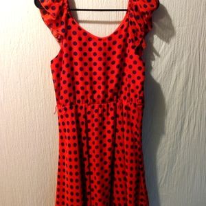 Zunie polka dot dress. Size 14